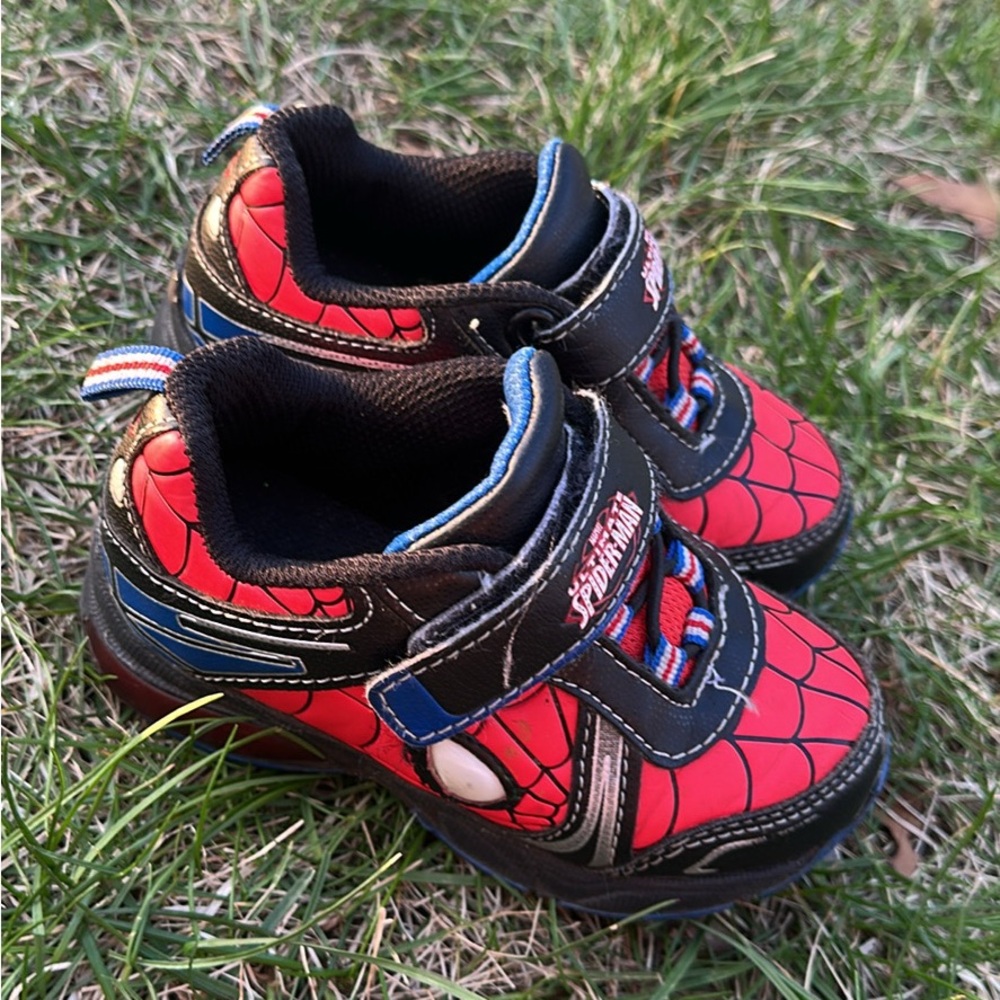 Spiderman Kids Shoes - Red and Black